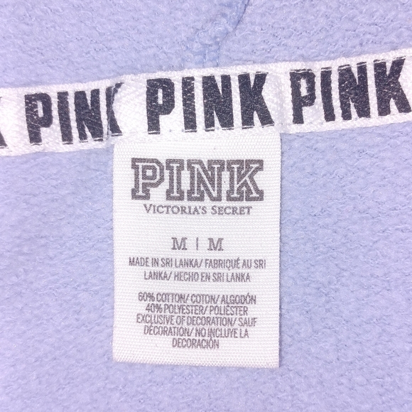 Gently used Victoria's secret pink full zip hoodie size medium - Picture 5 of 7
